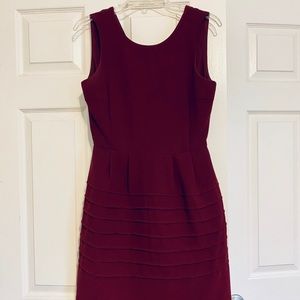 Madewell Midnight A-Line Dress in Burgundy